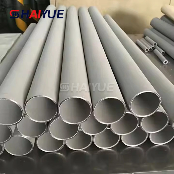 Titanium, stainless steel porous sintered filter element