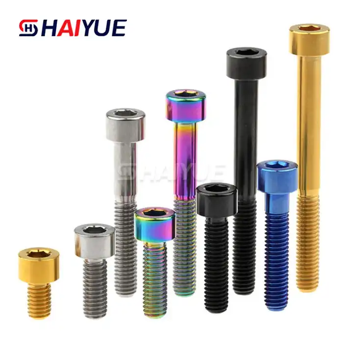 Long Hex Flange Bolt Titanium