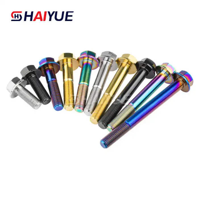 Factory Gr5 M10 Titanium Hex Flange Bolt For Sale