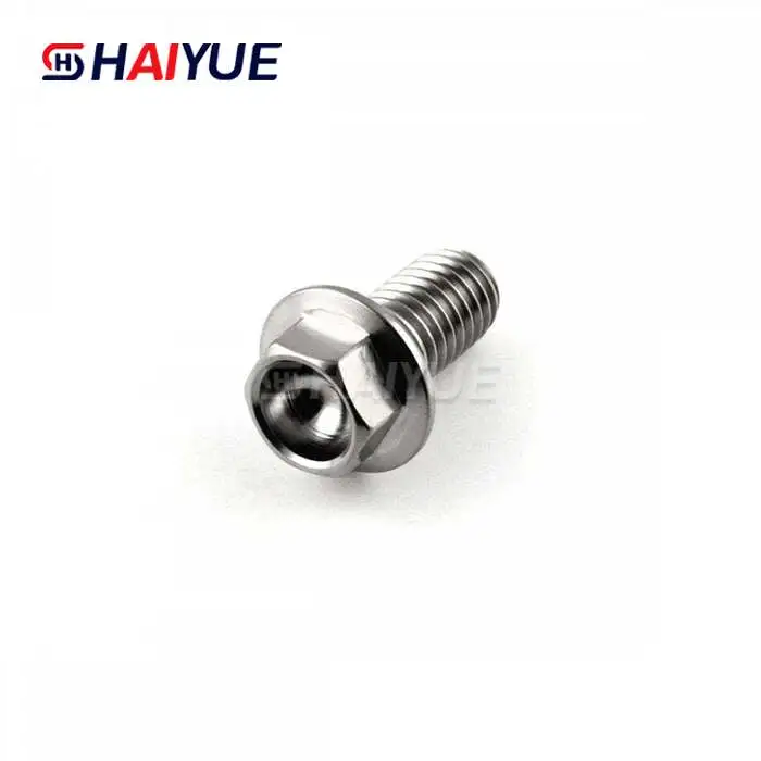 Gr5 Titanium Hex Flange Shoulder Bolt