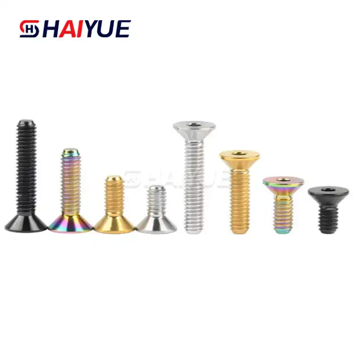 China Titanium Socket Countersunk Head Screw M6X30